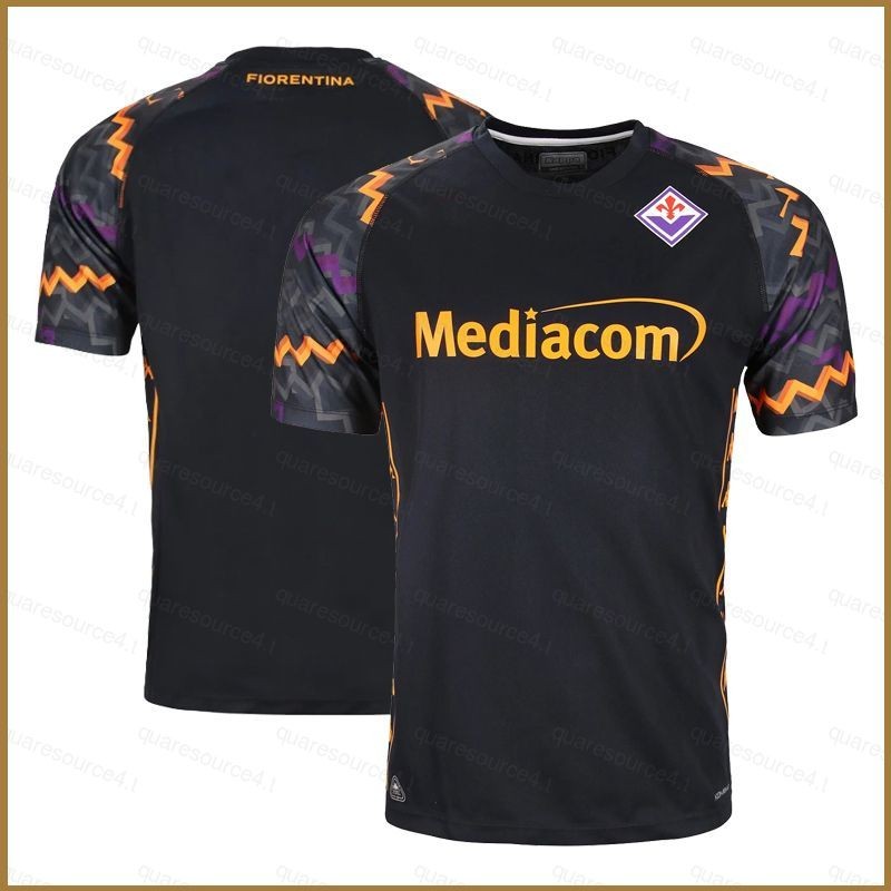 New1 2024-2025 Serie A ACF Fiorentina GK Áo sân khách Trẻ em Người lớn Áo thun bóng đá Plus Size