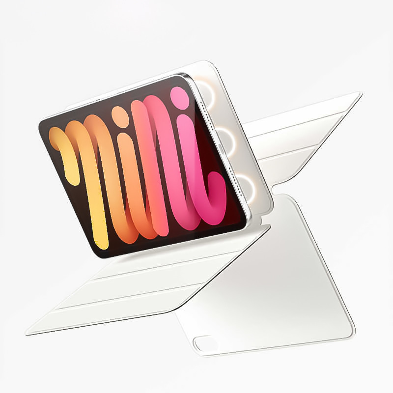 2024 Mới Cho iPad Mini A17 Pro Ốp Lưng A2993 A2995 A2996 iPad Mini 7 8.3 inch Từ Tính Ốp Lưng PU Gấp