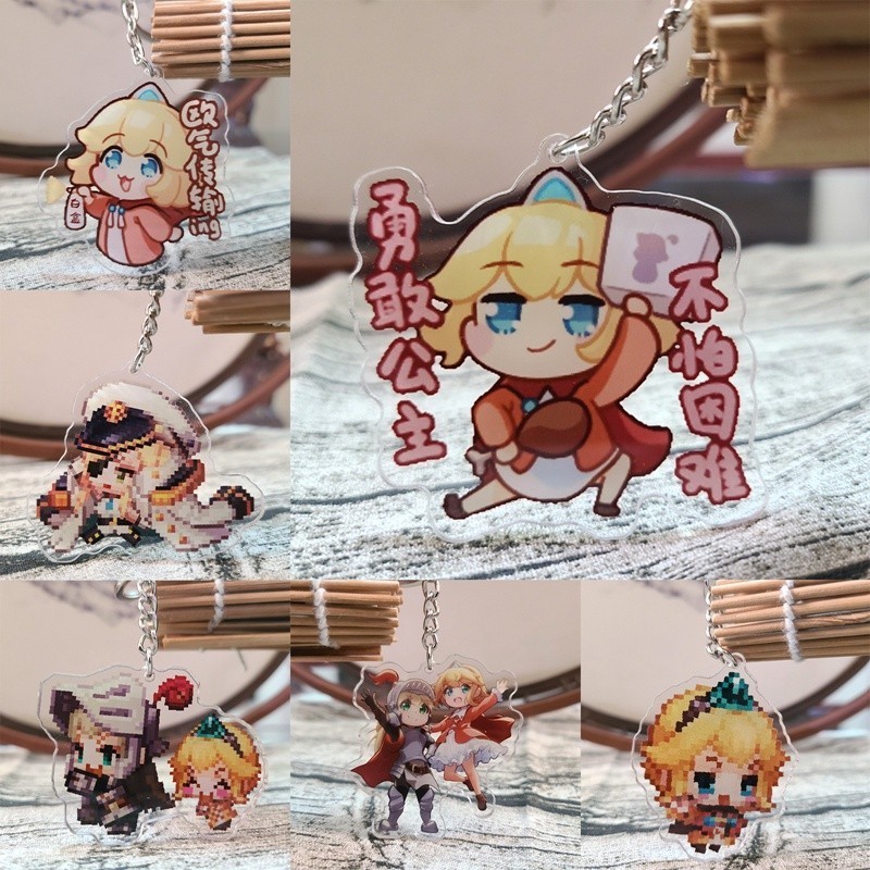 Móc Khóa Hóa Trang Nhân Vật Hoạt Hình Guardian Tales