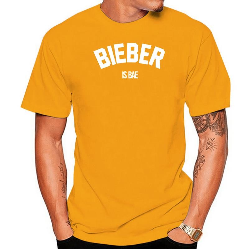 Justin Bieber Bieber Bieber là áo thun nam / nữ Áo thun cổ chữ O Áo thun top tee