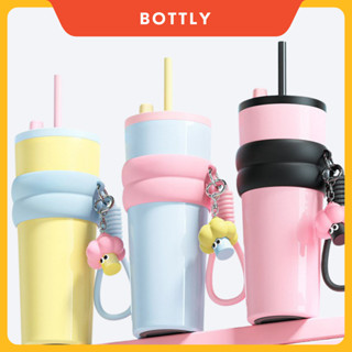 Ly giữ nhiệt khắc tên Fun 750ml, inox 316, giữ nhiệt 8-12H, có ống hút và dây cầm tiện lợi