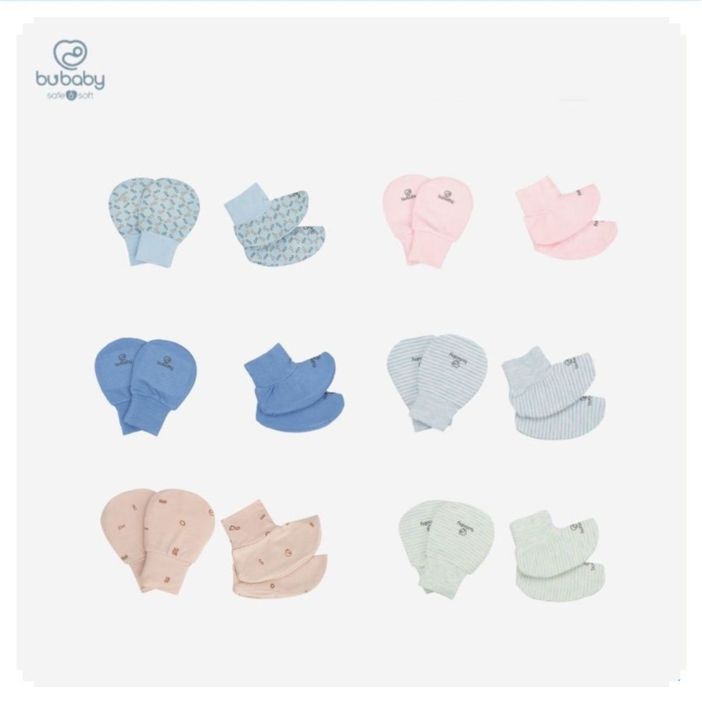 BU Baby Tổng hợp các set Bao Tay  Bao Chân BU baby sợi tre mềm mướt | Phụ kiện BU baby chính hãng