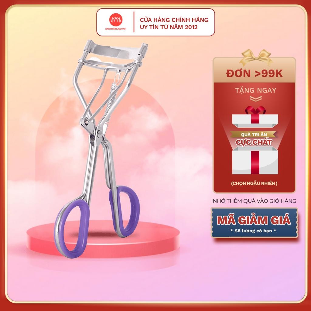 Kẹp bấm mi Vacosi BM01 Classic Lash Curler - Bấm mi lò xo cán Tím classic Hàn Quốc chính hãng