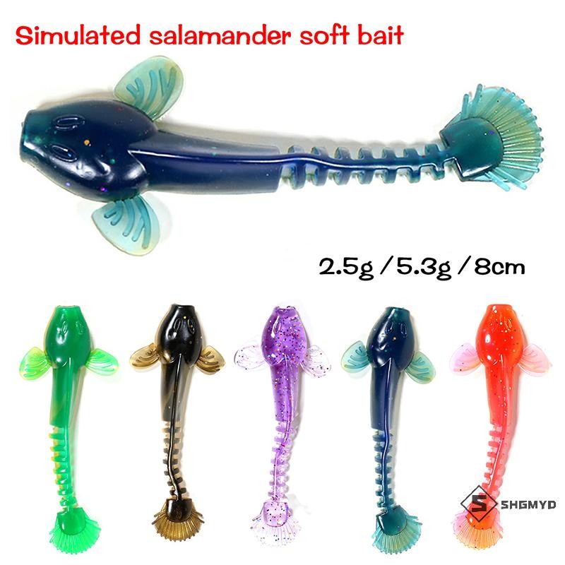 Mồi câu cá mềm Swim bait giun bánh màu 2.5g 6.5cm và 5.3g 9cm mới