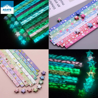 Set 210/360/520 Giấy Xếp Sao May Mắn In Họa Tiết Hoạt Hình Nhiều Màu Sắc Dùng Làm Quà Tặng Valentine