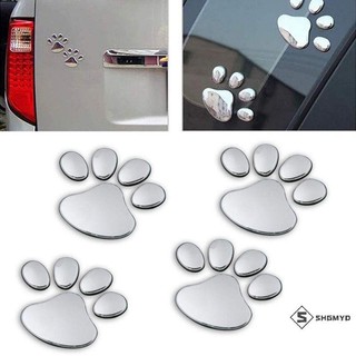 SHGMYD > 1 Tấm Dán Xe Ô Tô Đề Can Sáng Tạo Paw 3D Động Vật Chó Chân In Decal Xe Máy Miếng Dán Phụ Kiện Xe Hơi Mới