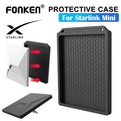 Vỏ bảo vệ silicon Fonken Vỏ bảo vệ ngoài trời di động Vỏ chống nước cho Starlink Mini