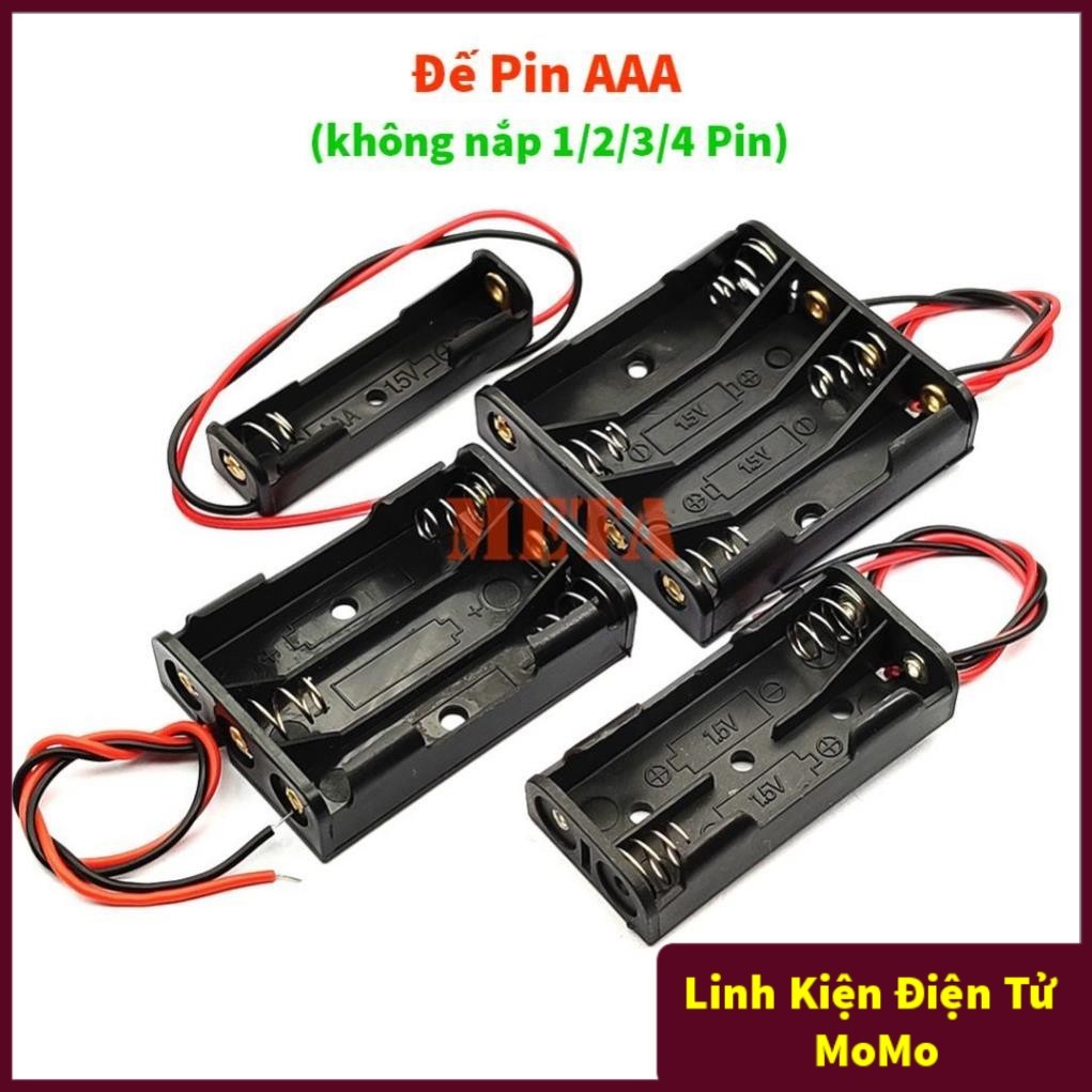 Đế Pin AAA Không Nắp 1/2/3/4 Pin - Đế 1 Pin AAA, Đế 2 Pin AAA, Đế 3 Pin AAA, Đế 4 Pin AAA Pin - Pin 