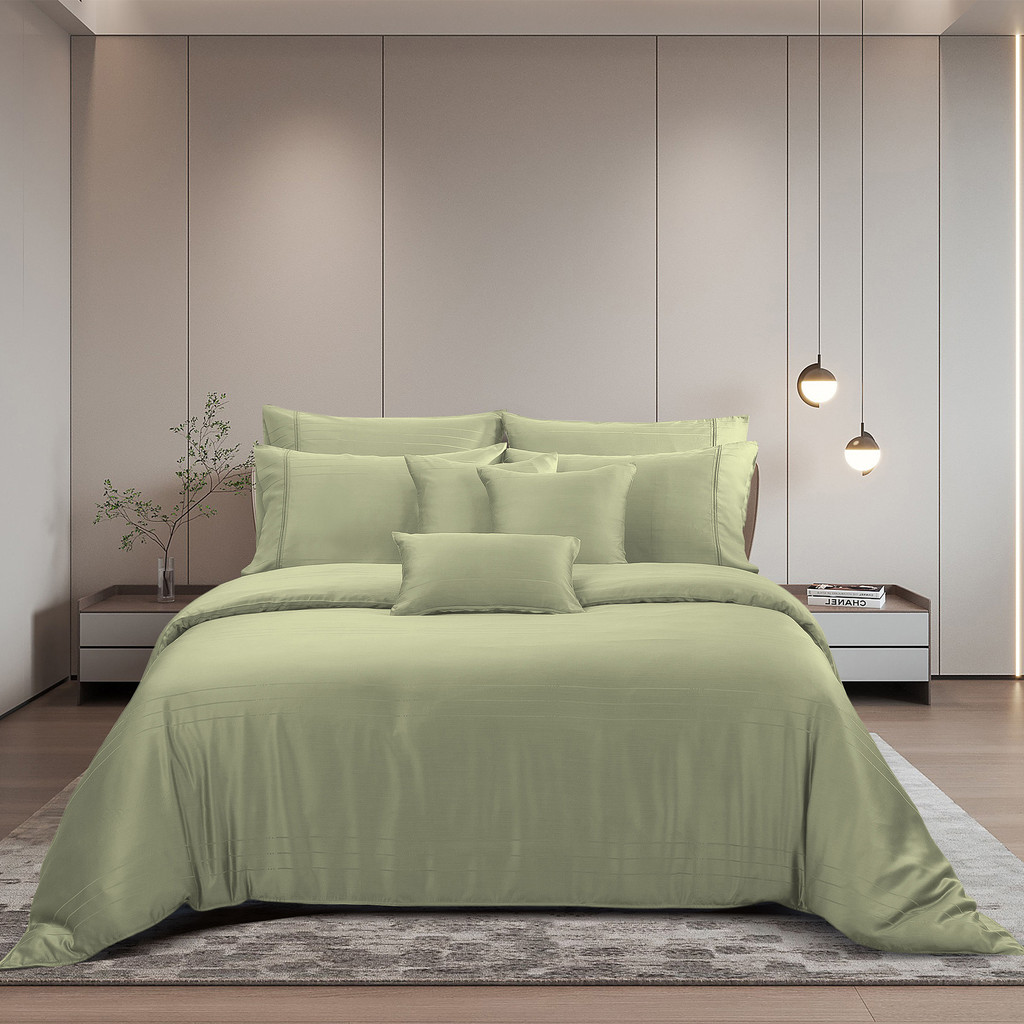 Bộ ga và Vỏ gối Akemi Tencel Lyocell Earnest Enderby và Vertica Collection, gồm 5 món (King / Queen)