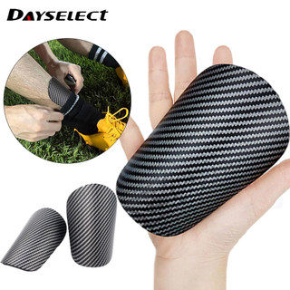 Dayselect 1 Cặp Mini Họa Tiết Carbon Bóng Đá Chân Bảo Vệ Ban Va Chạm Tránh Thể Thao Shin Pads