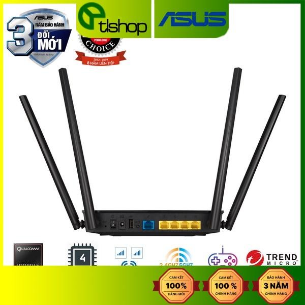 Bộ phát wifi 6 Asus RT-AX53U MU-MIMO Aimesh AX1800Mbps (Chính Hãng Asus Việt Nam) | BigBuy360 - bigbuy360.vn