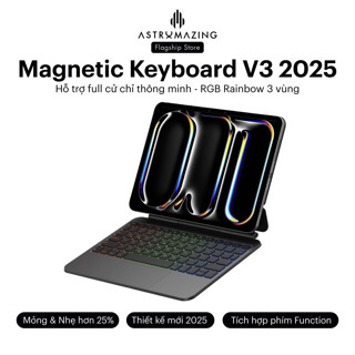   Magnetic V3 Keyboard  Bao da bàn phím AstroMazing Pro Magnetic Keyboard dành cho 11 12.9 Air 4 5 10 