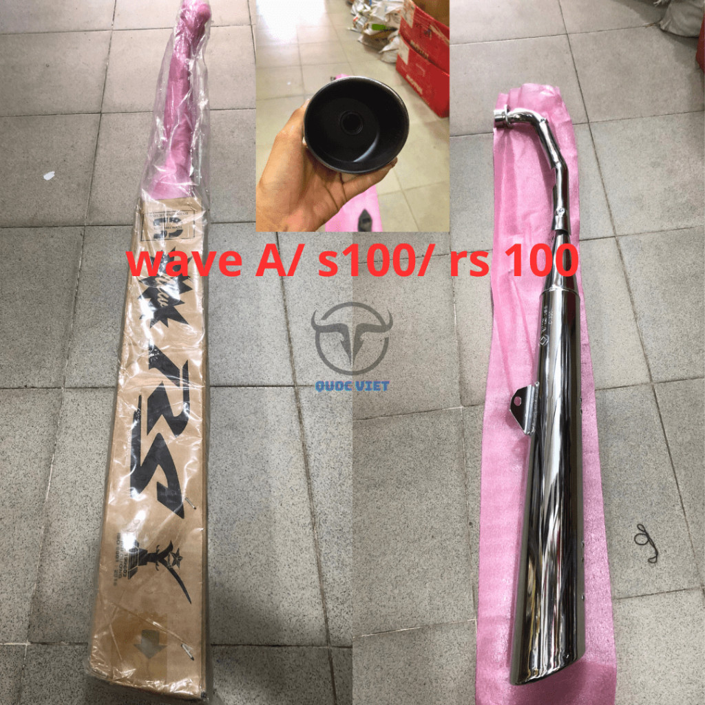 Pô rs Vd168 gắn cho xe wave rs100,wave @100 2006-2016