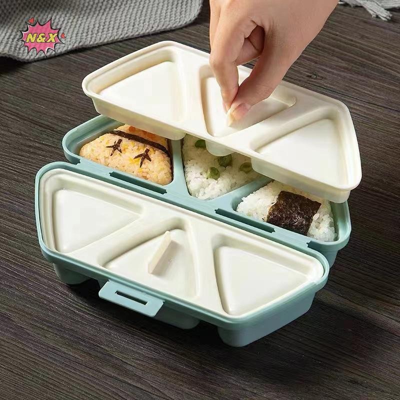 Mẫu Trilater 6 trong 1 N & X cho Khuôn Sushi Cơm Hộp Bento Đồ Dùng Nhà Bếp Khuôn Cho Trẻ Em Bộ Làm Sushi.
