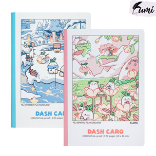 Vở dash caro klong MS 210 bìa tili seanal playground Tập b5 120 trang 100 gsm giấy đẹp cho học sinh