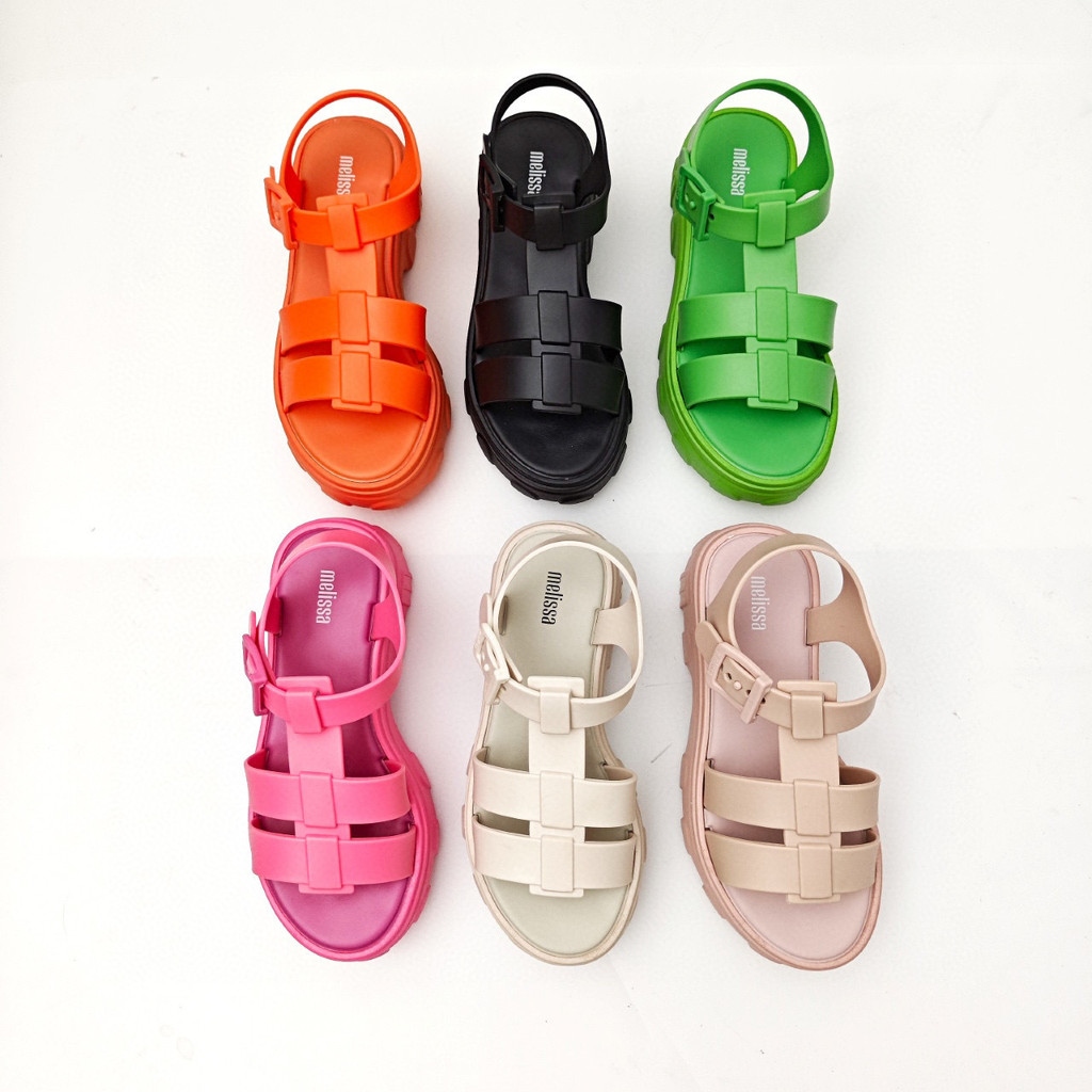 [Giao hàng trong ngày] 25 melissa Platform Giày sandal La Mã đế dày Giày nữ Melissa Beach Jelly Shoe