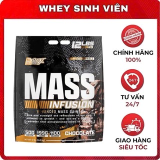   Chính hãng  Sữa Tăng Cân Và Cơ Nạc Cao Cấp NUTREX MASS INFUSION 12LBS   5.4KG   