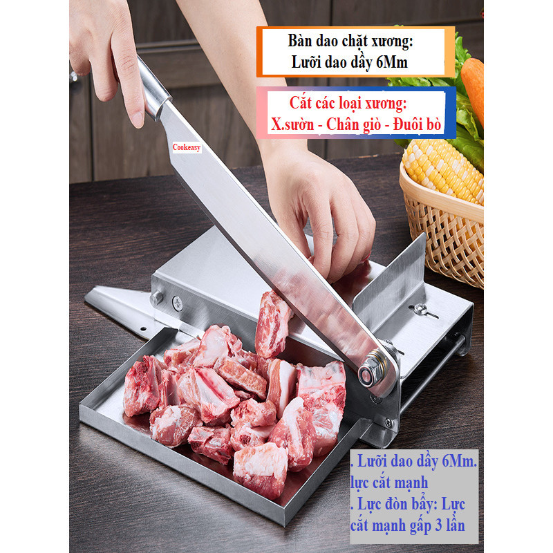 [CE600] Bàn dao đa năng chính hãng Cookeasy, bàn chặt gà, dao thái đa năng, bàn chặt c