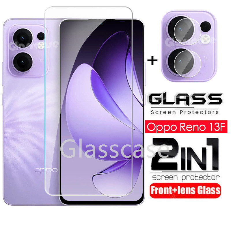 Oppo Reno 13F 2 Trong 1 Bảo Vệ Màn Hình Kính Cường Lực Phim Cho Oppo Reno 13 14 1 3 1 4 F 13F 14F 14