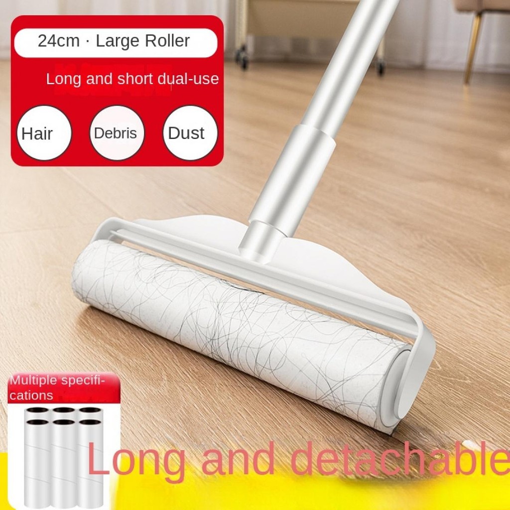 Tay Cầm Dài ROLLER Dính Thiết Bị Tóc Dài Ngắn Kép Thay Thế Lớn ROLLER Bàn Chải Sàn Thú Cưng Tẩy Lông