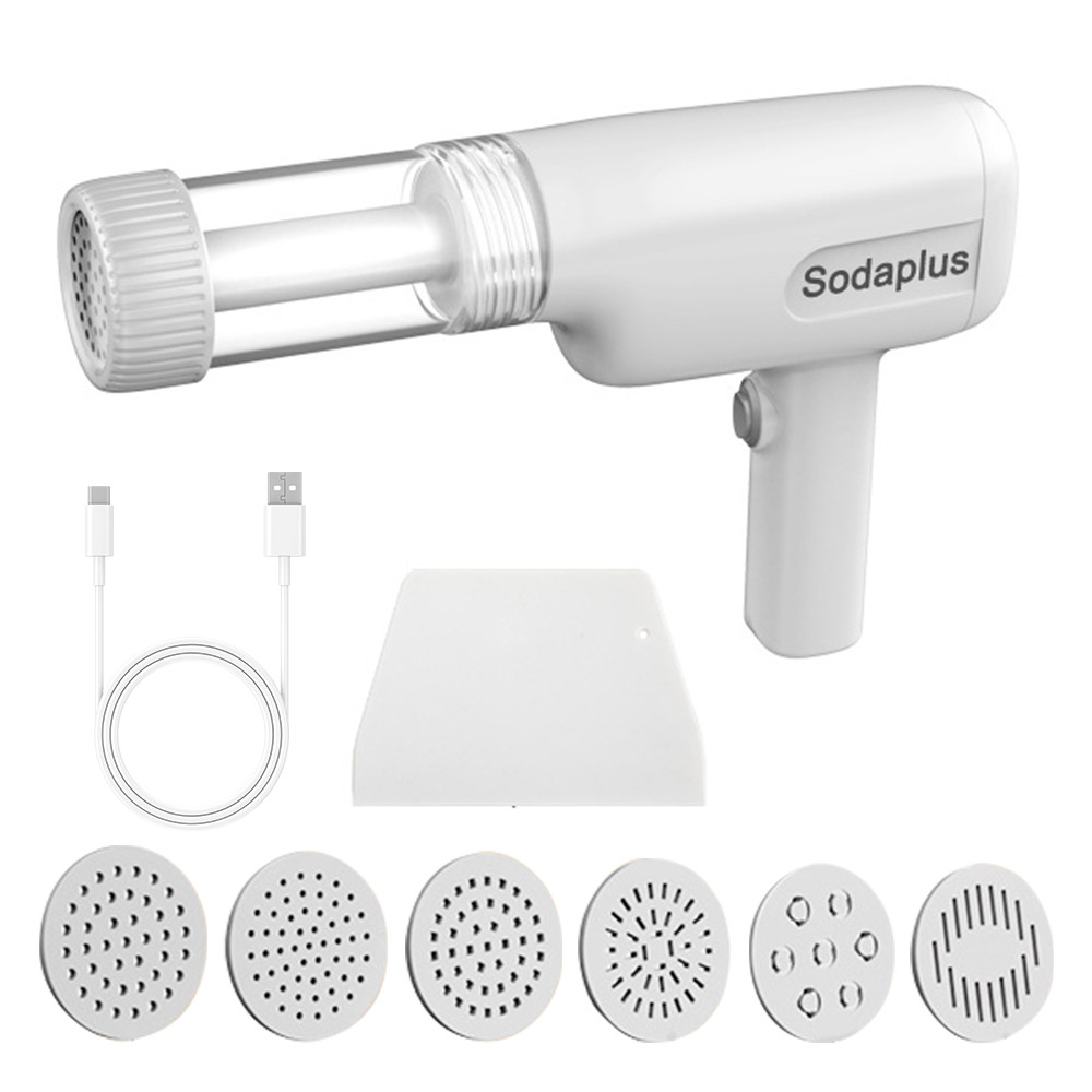 Máy làm mì ống tự động Sodaplus Máy làm mì điện cầm tay Máy làm mì Spaghetti di động không dây 6 trong 1 Máy làm mì có máy cắt bột Máy rửa chén An toàn có thể tháo rời Chỉ báo một phần L