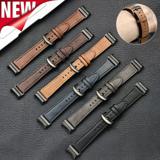 Không Khoảng Cách Dây Da Tương Thích Cho Samsung Galaxy Watch 6 5 4 40mm 44mm 6Classic 43mm 47mm 46mm Vòng Tay Cho Galaxy 5Pro 45mm Dây Đeo Đồng Hồ