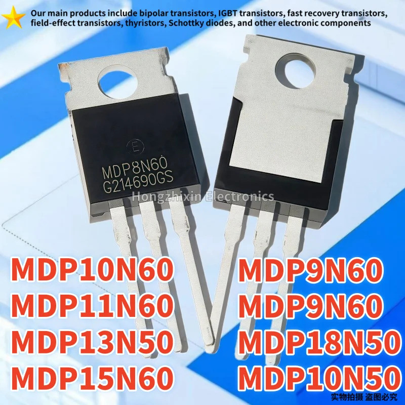 1-5 CÁI MDP 8N60 9N60 10N60 11N60 15N60 13N50 18N50 10N50 TO-220 Bóng bán dẫn hiệu ứng trường