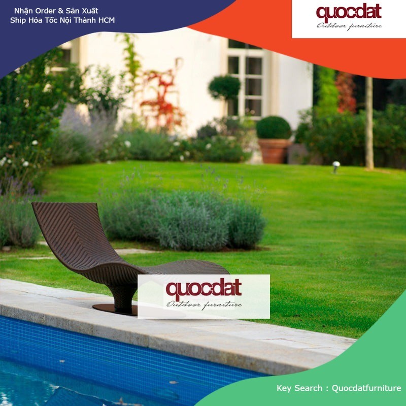 [HÀNG ĐẶT] Poly Rattan Relax Lounge Chair 
002 – Ghế Thư Giãn Ngoài Trời Cao Cấp | QuocDatFurniture