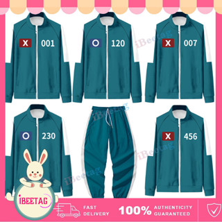 Trò Chơi Mực Nam Nữ Áo Khoác Halloween Cosplay Trang Phục Nhập Vai Đảng Đội Sự Kiện Tracksuit