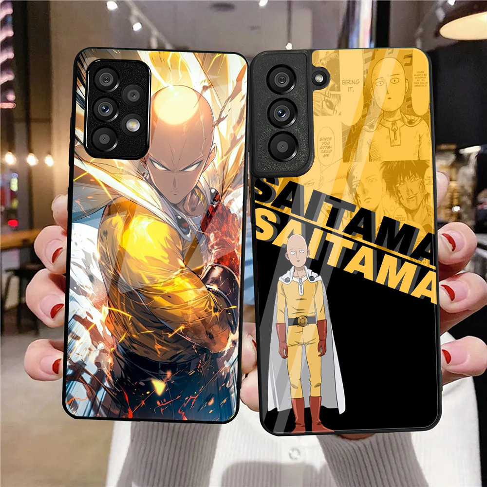 Ốp Điện Thoại Kính Cường Lực One punch man 03 Cho Samsung Galaxy A10 A14 A16 A25 A35 A22 4G A32 A33 