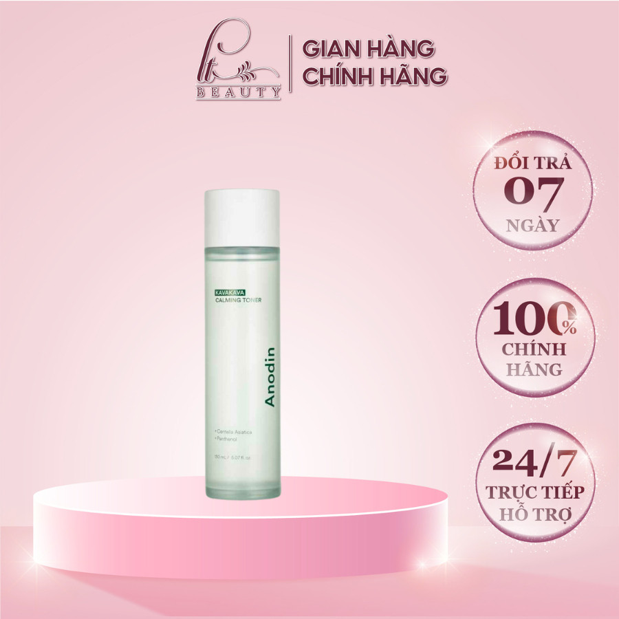 Nước cân bằng làm dịu và cấp ẩm sâu Anodin KavaKava Caliming Toner 150ml Hàn Quốc Chính Hãng