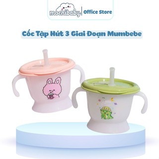  Cốc Tập Uống 3 Giai Đoạn Mumbebe 160ml – Bình Tập Hút Nước Cho Bé Ăn Dặm Có Vạch Chia Tiện Lợi 