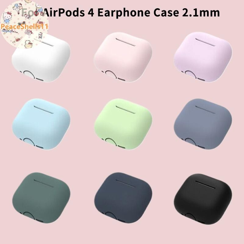PeaceShells Vỏ Mới Cho Airpods 4 Vỏ Bảo Vệ Silicon Có Cổng Sạc Chống Bụi Bụi Bẩn Cắm Cho Airpods 4 V