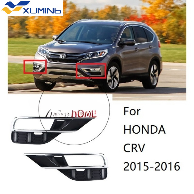 XM MỚI TRƯỚC ĐÈN THỂ THAO BÌA ĐÈN CÓ CHROME Cho XE HONDA CRV Phiên bản đô thị RM1 RM2 RM4 2015 2016 