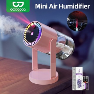 [Tặng tinh dầu] Máy tạo độ ẩm không khí GOOJODOQ 280ml 2 chế độ phun, điều chỉnh 360 độ, có đèn LED