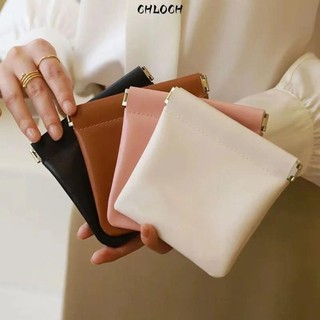 Túi trang điểm Son môi CHLOCH, Túi đựng mỹ phẩm PU di động, Túi xách trang sức du lịch Mini đơn giản thời trang dành cho nữ bé gái