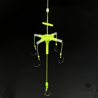 [Shztgm] Móc lật Móc mở rộngSquare BaitWater Monster Square BaitBKK Móc cáIseni Bighead Cá chép Móc đặc biệt Mới