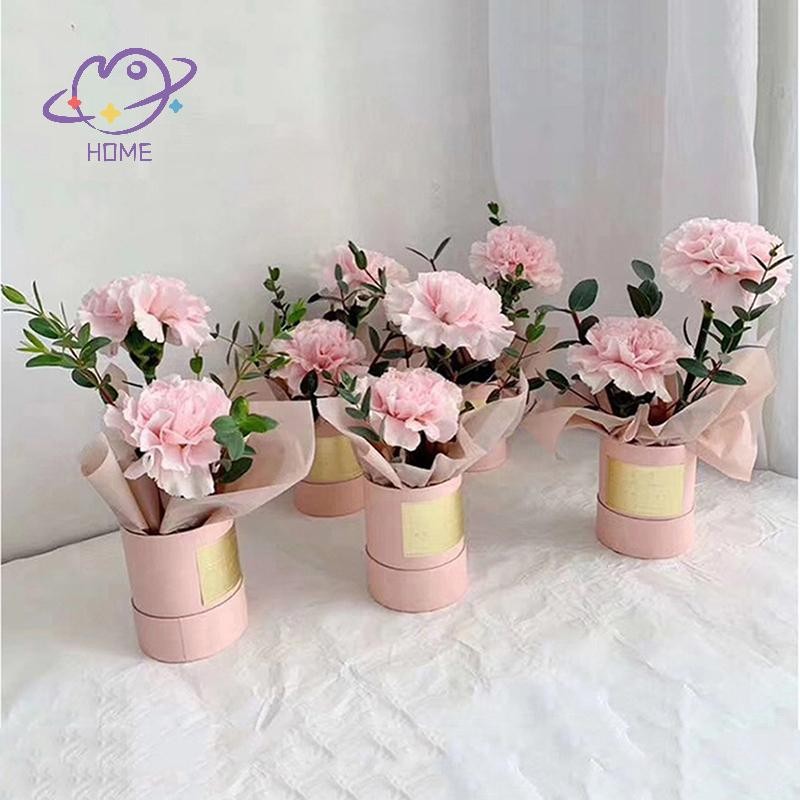 [mayhome] Hộp giấy hoa tròn Nắp ôm Hộp đóng gói thùng hoa {TH}
