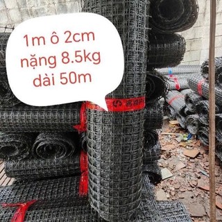 Loại 1. Ô 2cm cao 1M dài 50M. Lưới nhựa hàng rào. Nhựa nguyên sinh dùng trong chăn nuôi. Ô mắt nhỏ