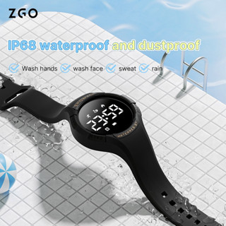 Zgo Đồng hồ trẻ em cho bé trai học sinh Im lặng rung đồng hồ báo thức thể thao điện tử kỹ thuật số Quà tặng 680