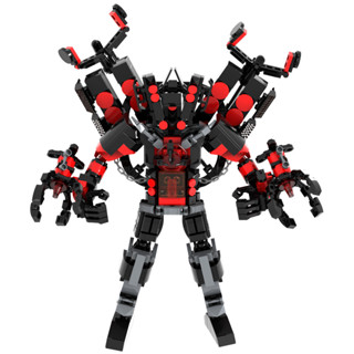  GOROCK 619Pcs Skibidi Toilet Upgrade Titan Speaker Man Vệ Sinh Titan Nâng Cấp Titan Trẻ Em Quà Tặng 