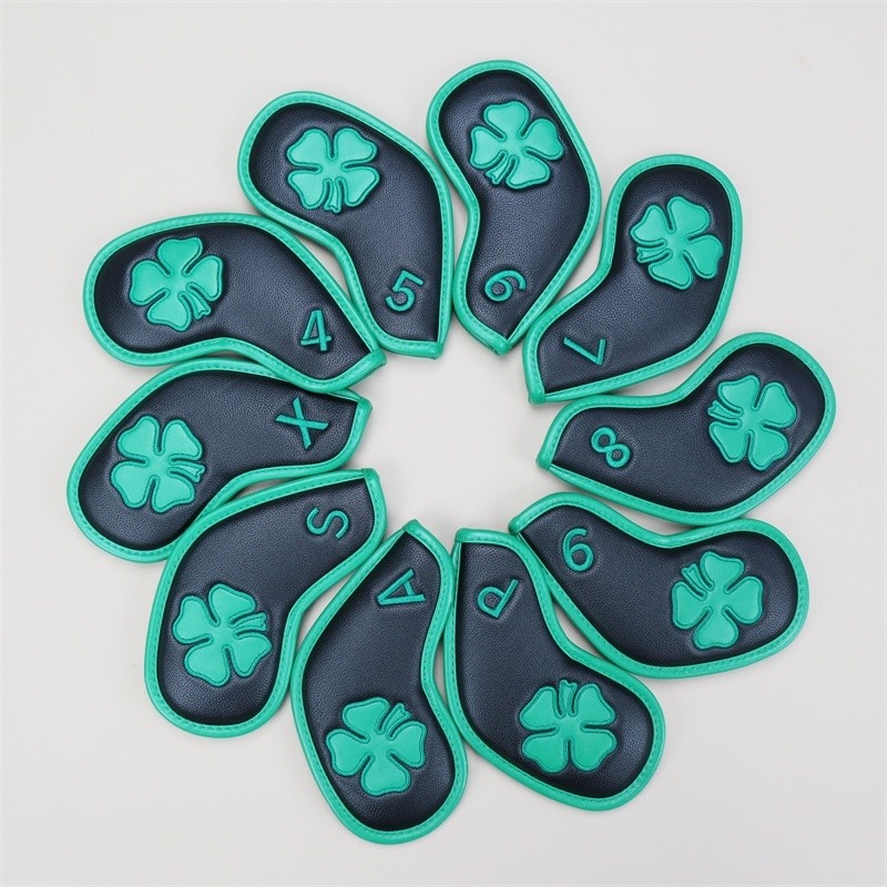 Lucky Four-Leaf Clover Unisex Universal Iron Cover Golf Club Cover GT55110 1N5I