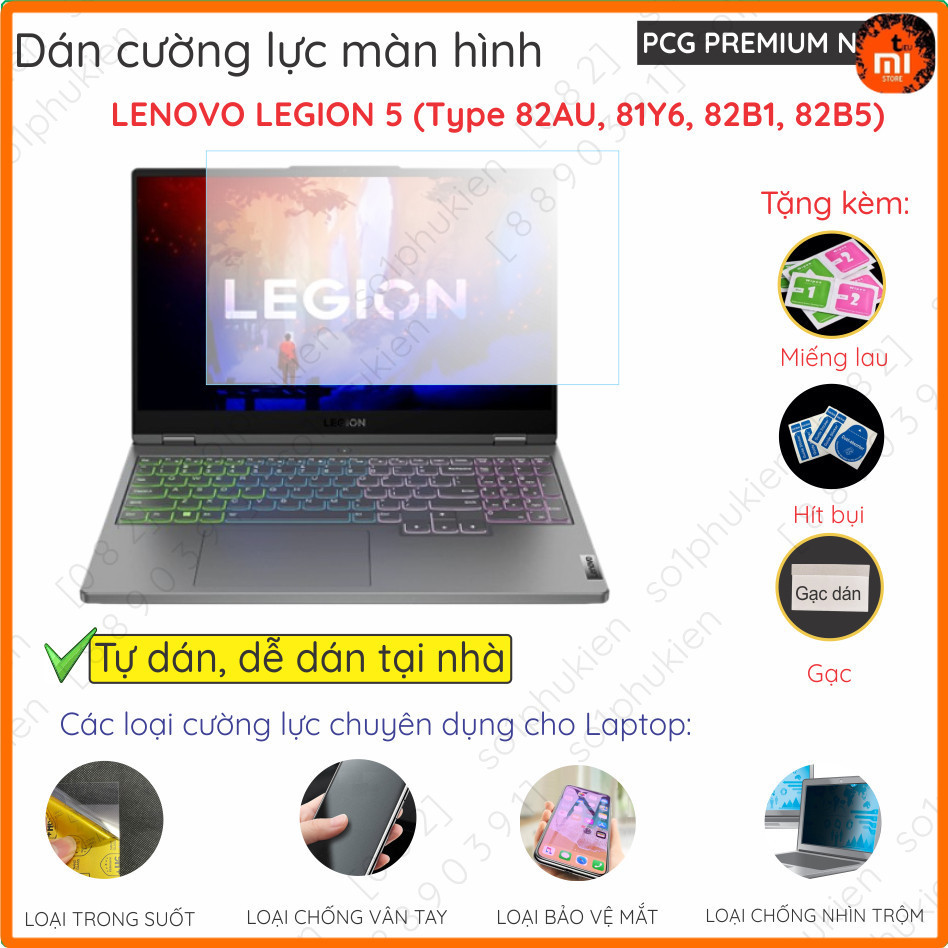Dán màn hình cường lực Lenovo Legion Pro 5 15IMH05H 15IMH05 15ARH05H 15ARH05 15IRX9 15IAH7/ 16IAH7H 