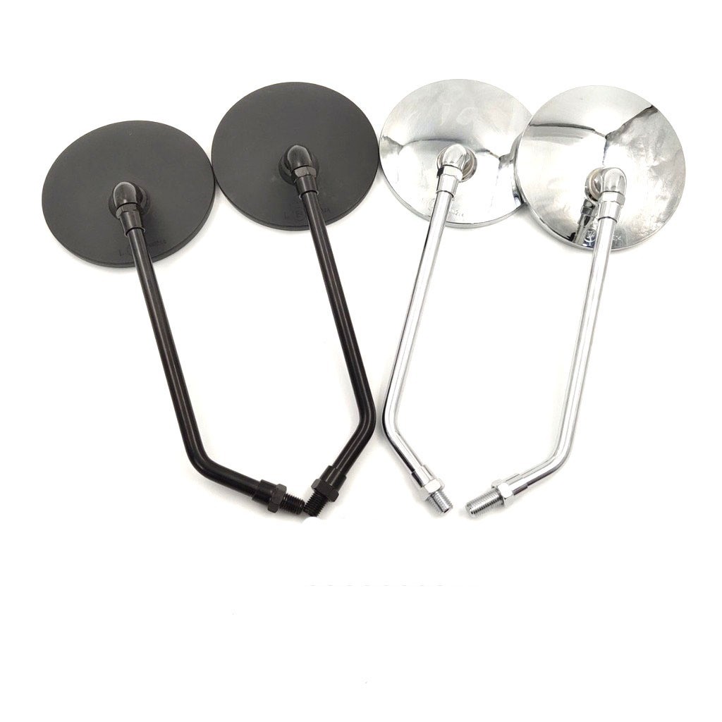Gương chiếu hậu classic cao cấp không rỉ sét các dòng xe máy xe mô tô chân gương 10mm ren thuận