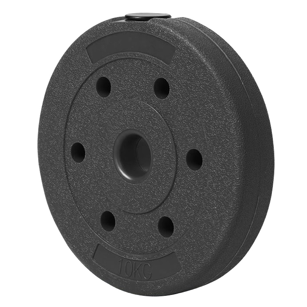 PRO - Tạ miếng nhựa PVC 10 kg đặc ruột tạ bánh nhựa tạ đĩa phi 25mm