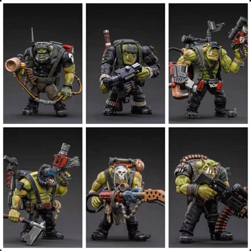 MÔ HÌNH JOYTOY- WARHAMMER 40K - Ork Kommandos - 1/18 ACTION FIGURE