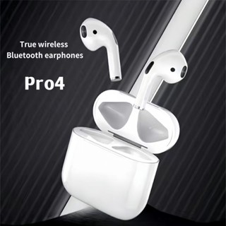 Tai nghe Bluetooth 5.0 không dây trong tai Pro4, thoải mái khi đeo, cảm ứng vân tay, gọi điện độ phân giải cao, tương thích với nhiều hệ thống điện thoại di động