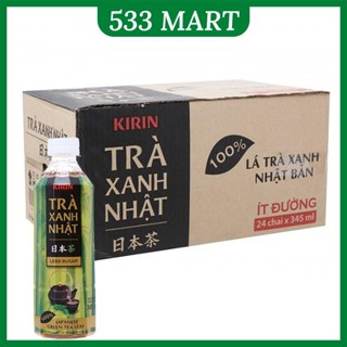 [HỎA TỐC HCM] Thùng 24 chai trà xanh Nhật Kirin ít đường/ không đường 345ml