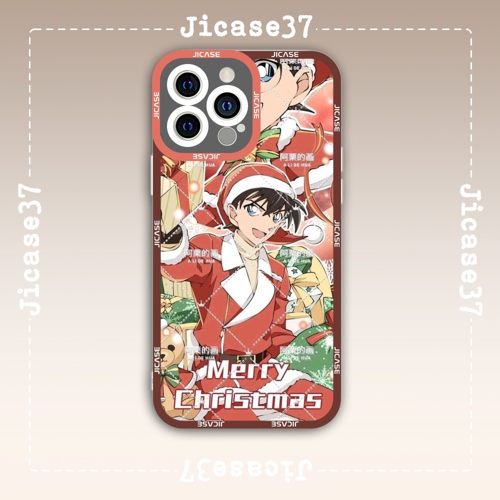 Ốp lưng iPhone Cạnh Vuông Samsung Xiaomi Oppo Anime Họat hình Detective Conan Thám tử lừng danh Cona