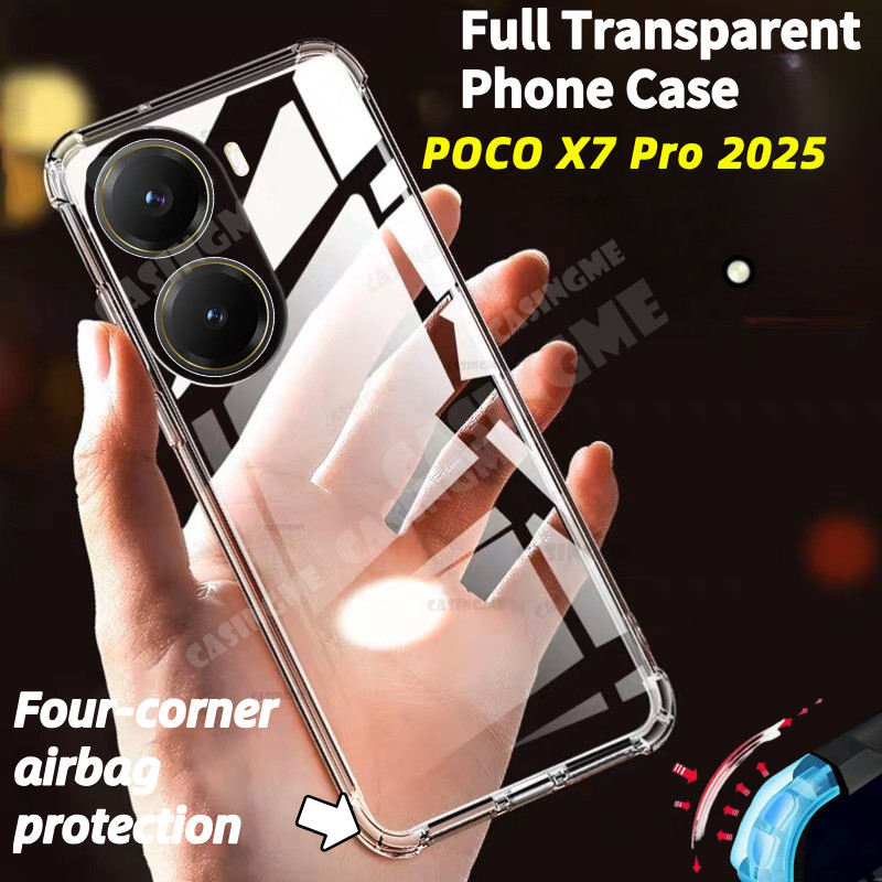 POCO X8 Pro 2026 Trong Suốt Túi Khí Trong Suốt Cho POCO X7 Pro 5G X7Pro PocoX7Pro PocoX7 7XPro X 7 P